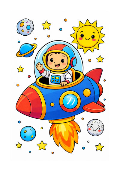 Colouring Books Combo Set for Kids Age 2-5 Years | Animal Safari, Universe, Vehicles & Fruits | A3 Size Activity Books