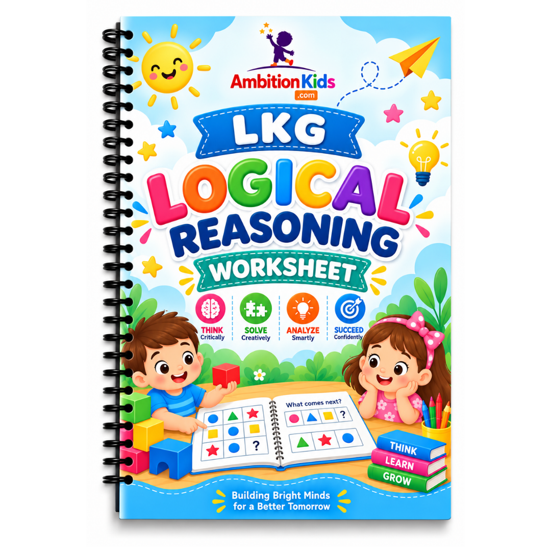 LKG Loose Worksheets | Logical Thinking Fun Brain-Boosting 42  Worksheets