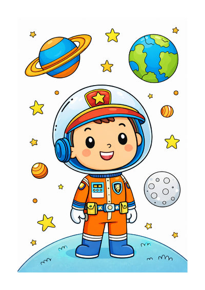 Big Fun Colouring with Universe | A3 Colouring Book for Kids Age 3-5 Years