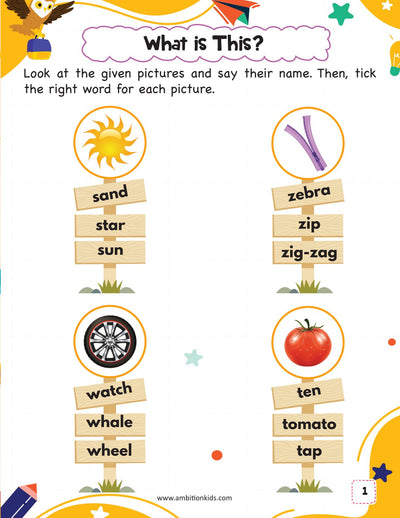Phonics 4-Book Set – Vowels, A–Z Sounds, Blends & Word Families