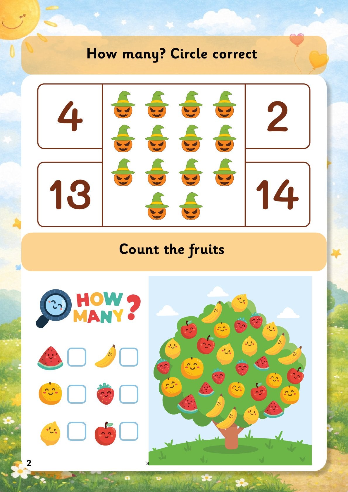 LKG Early Math Skills Worksheets | Math Learning Book for Kids Age 3-4 Years