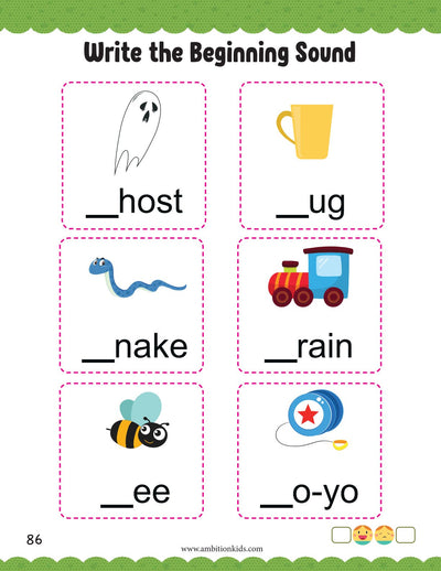 LKG Printable Worksheet | EVS + Math + English | 248 Skill-Based Worksheets