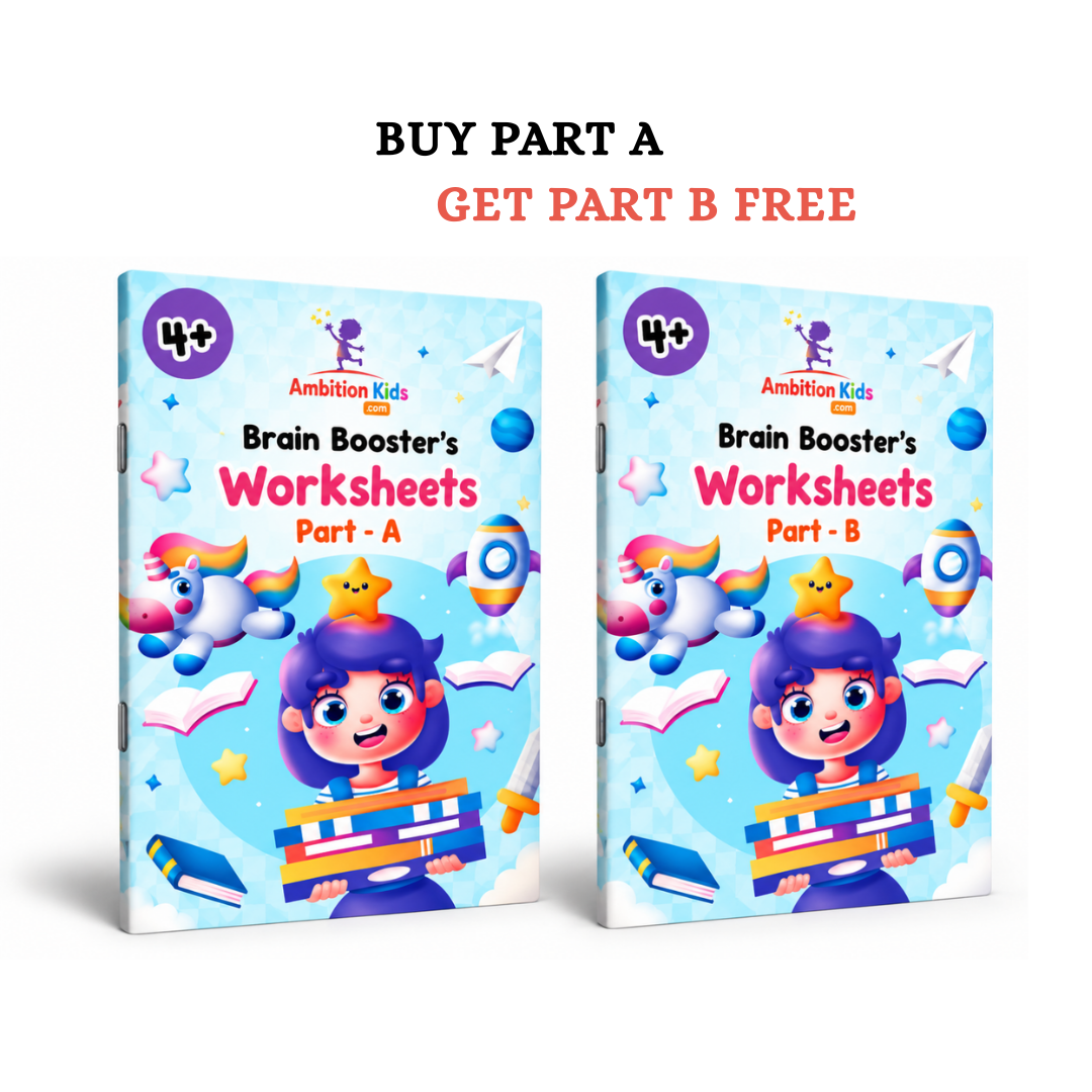 Age 4+ Brain Booster Worksheets (350+ Activities) - Buy 1 Get 1 Free