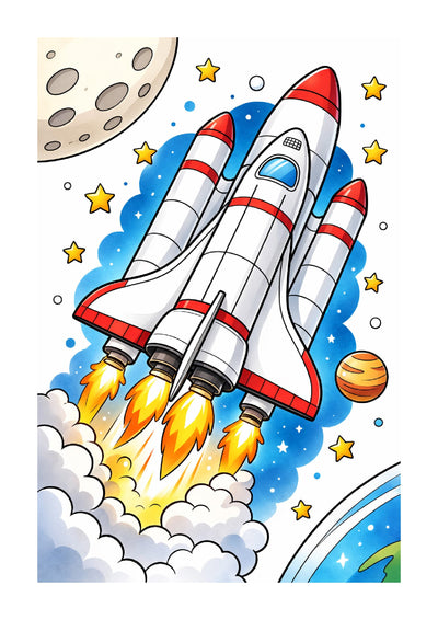 Big Fun Colouring with Universe | A3 Colouring Book for Kids Age 3-5 Years