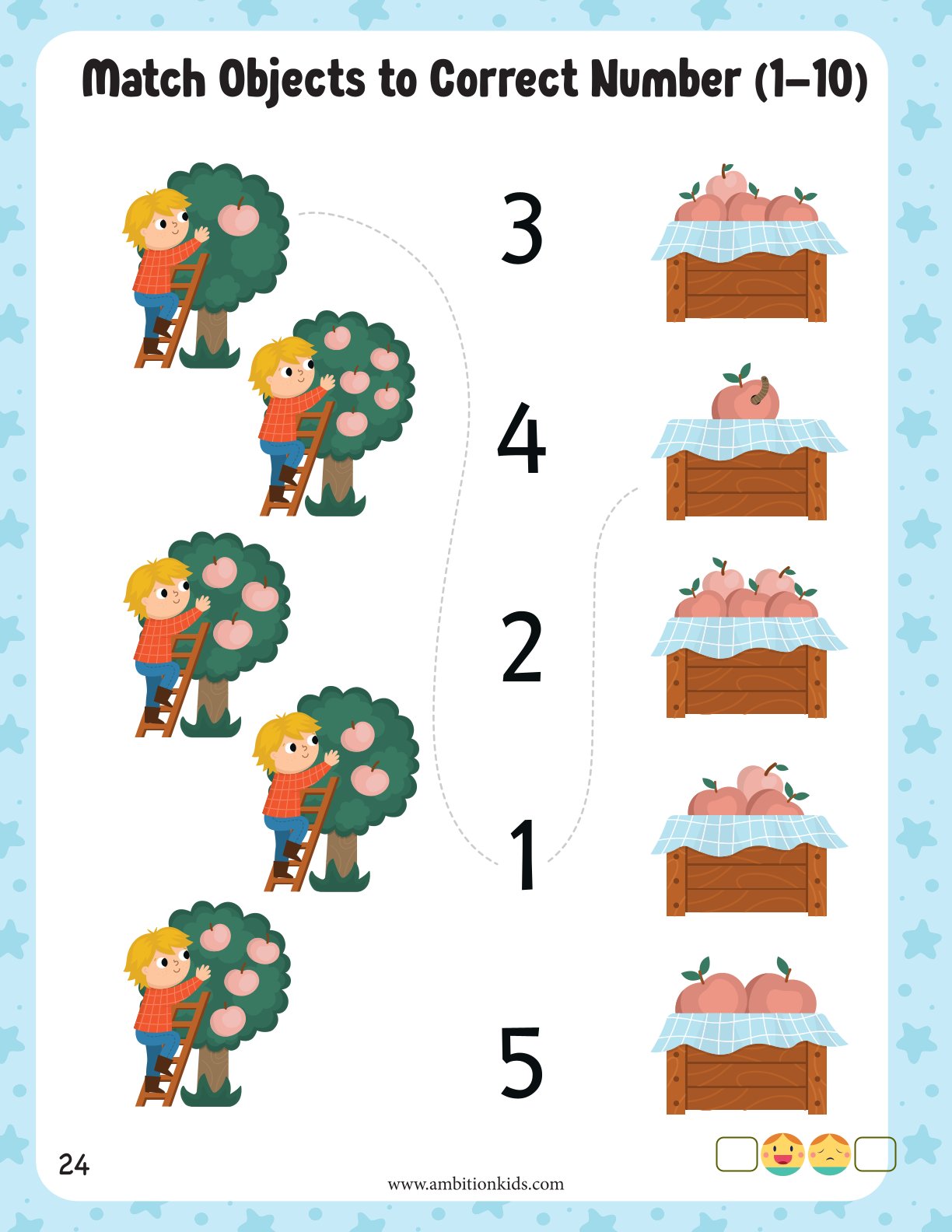 Nursery Math & Numeracy Printable Worksheets | (Age 3+)