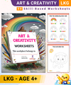 LKG Printable Worksheets |  Art & Creativity Fun Coloring & Drawing 50+ Worksheets