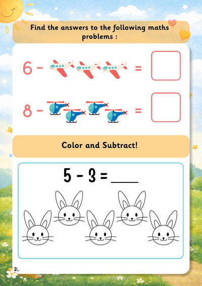 LKG Early Math Skills Worksheets | Math Learning Book for Kids Age 3-4 Years
