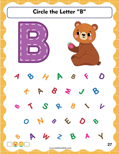 Pre-Nursery English Printable Worksheets | Alphabet & Picture Activities | Hard Copy