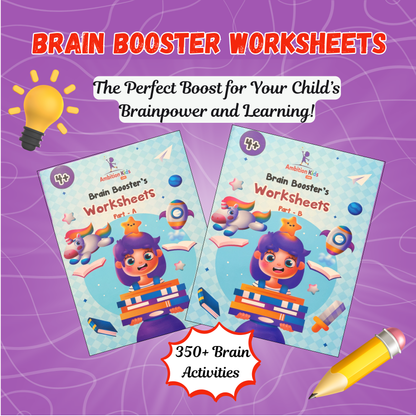 Age 4+ Brain Booster Worksheets (350+ Activities)