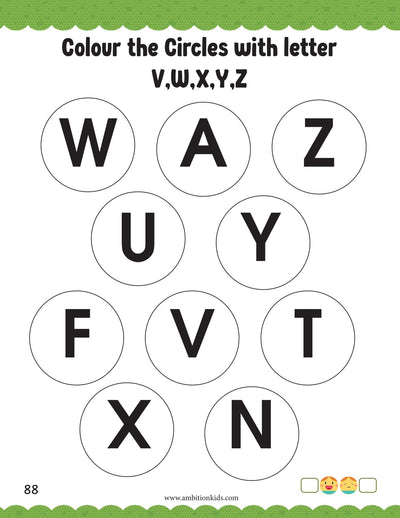 LKG Printable Worksheet | EVS, Math, English & Coloring | 290 Worksheets