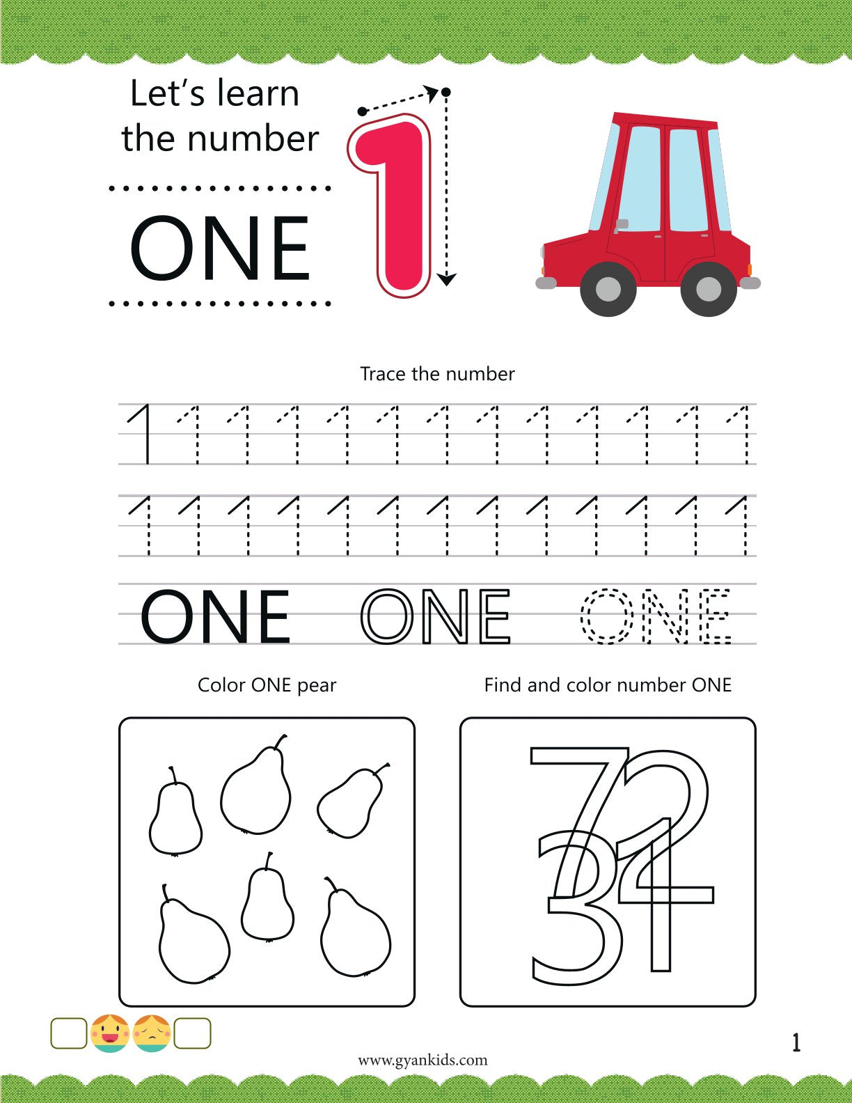 1 Year Complete Fun Worksheets For Your Kids – Learn EVS, Math, English, Coloring & Logical Thinking