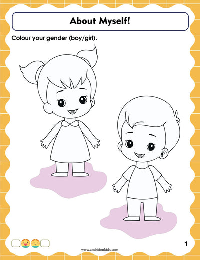 Pre-Nursery EVS Printable Worksheets | EVS Daily Life & Environmental Learning | 56 Pages | Hard Copy
