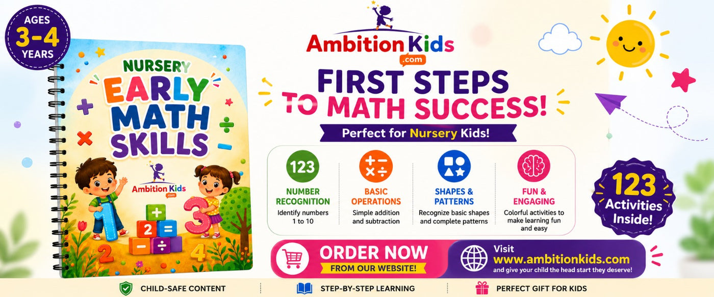 Maths Activity Books - Nursery(3-4)
