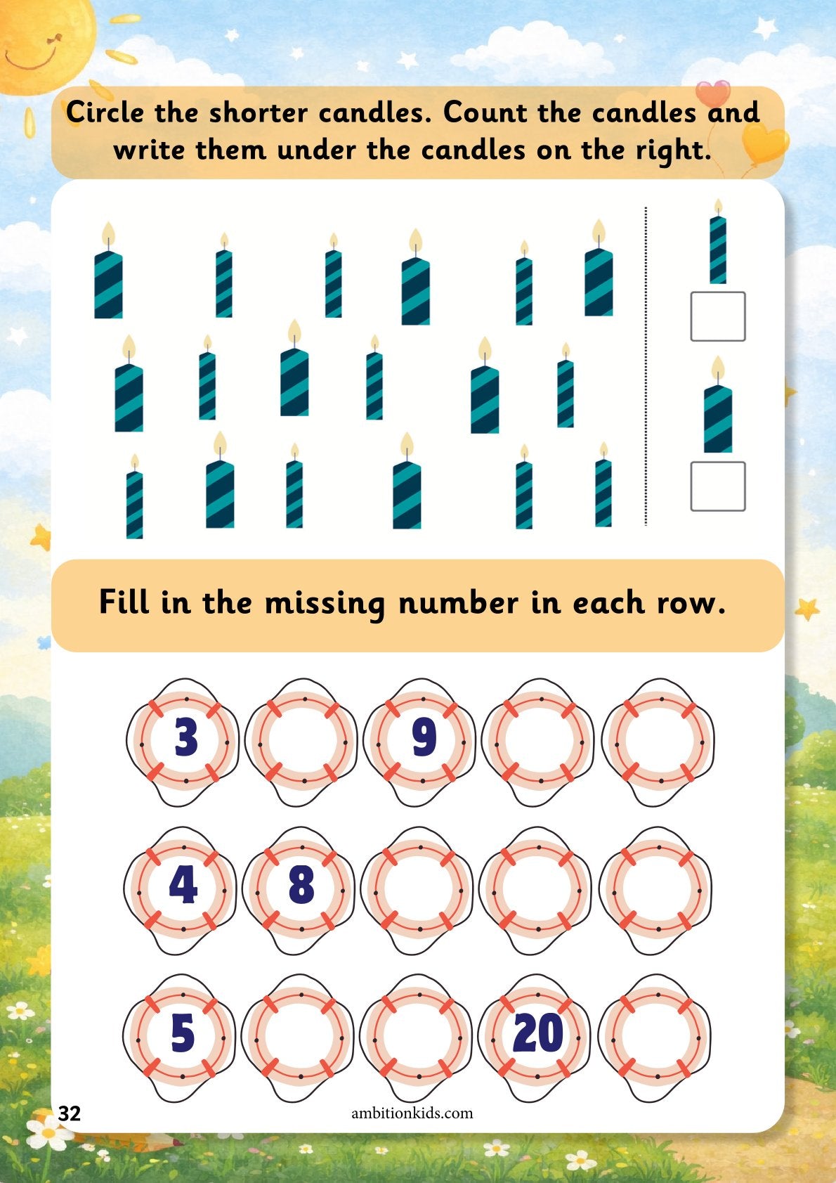 LKG Early Math Skills Worksheets | Math Learning Book for Kids Age 3-4 Years
