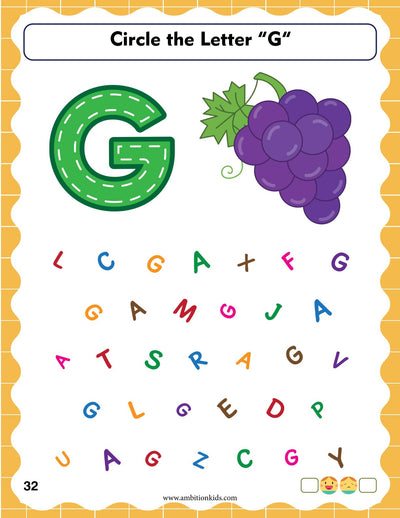 Pre-Nursery English Printable Worksheets | Alphabet & Picture Activities | Hard Copy
