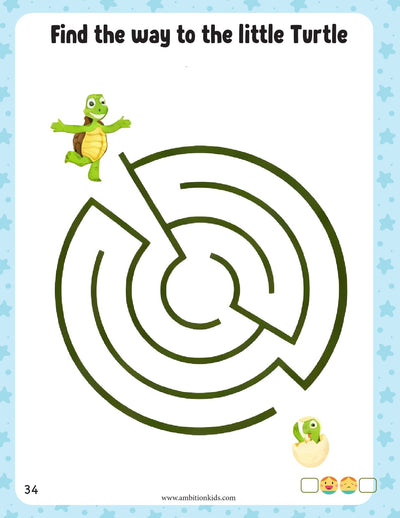 Nursery Logical Thinking & Pre-Writing Skills Printable  Worksheets | For Age 3+