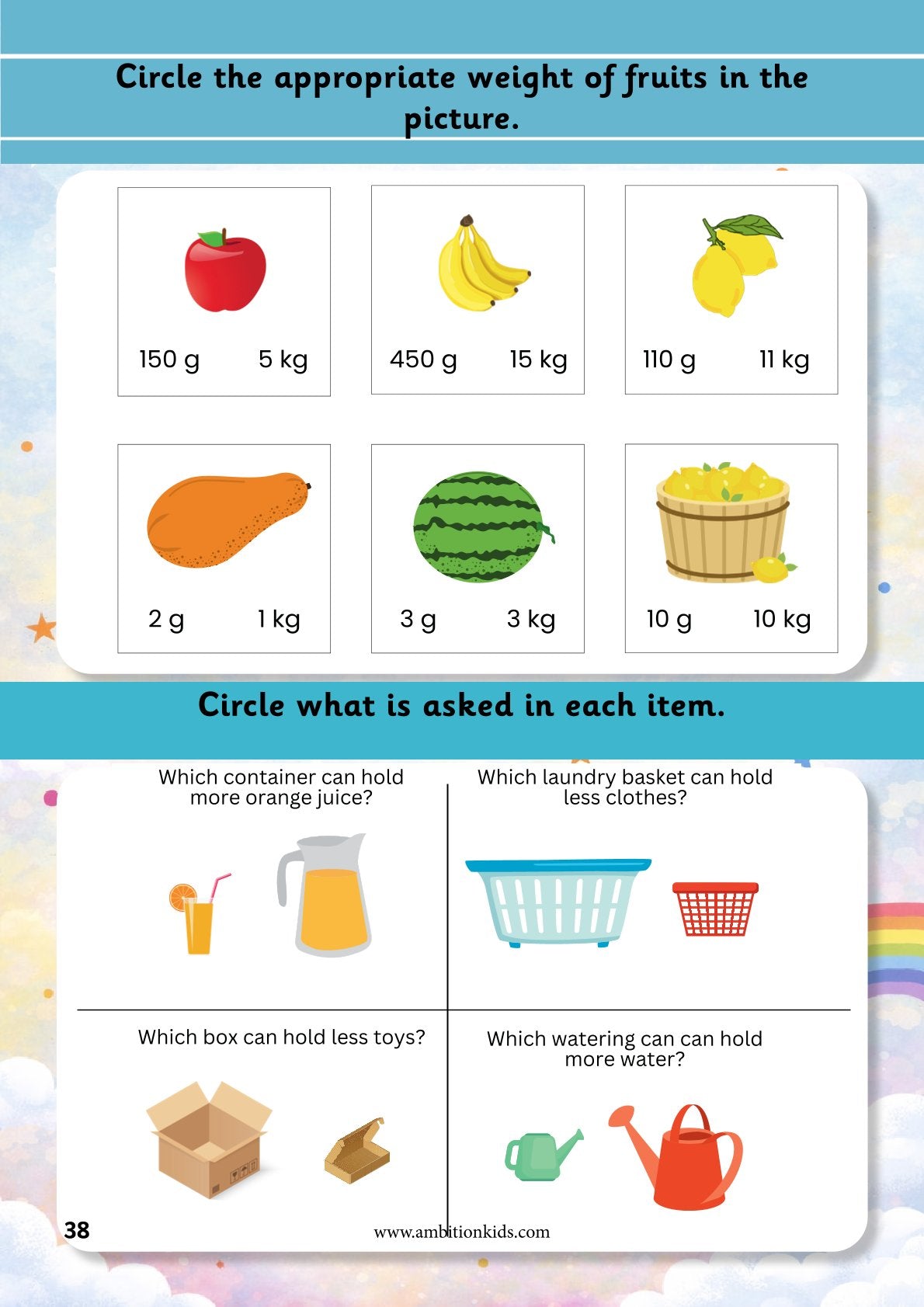 UKG Early Math Skills Worksheet | Preschool Math Learning Book for Kids Age 5-6 Years