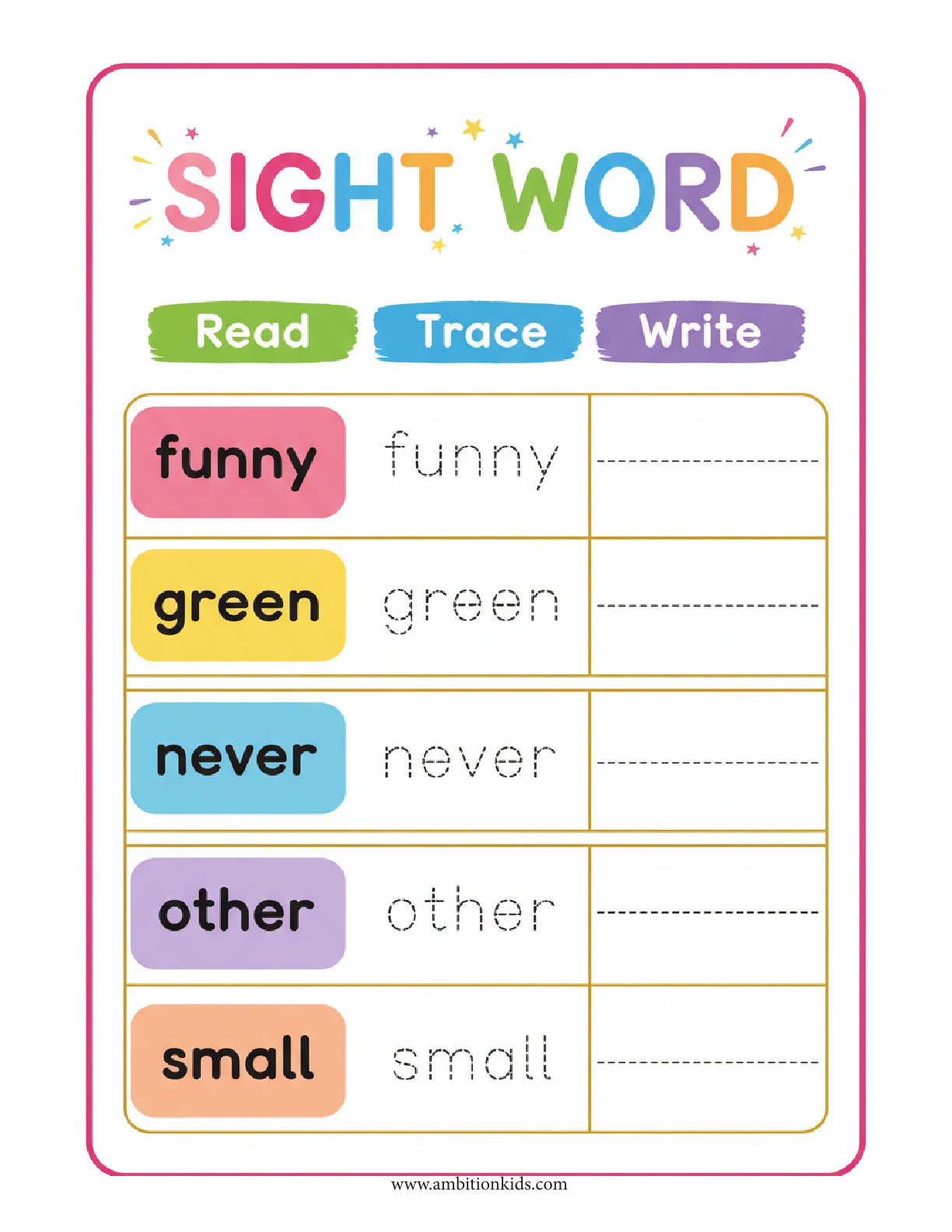 UKG English Printable Worksheets | 102 Skill-Based Worksheets