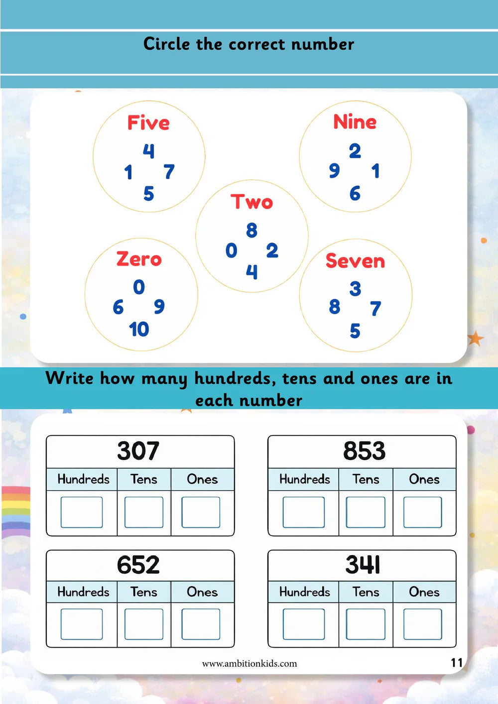 UKG Math + English Worksheets Combo | Buy Math Get English FREE | 5-6 Age