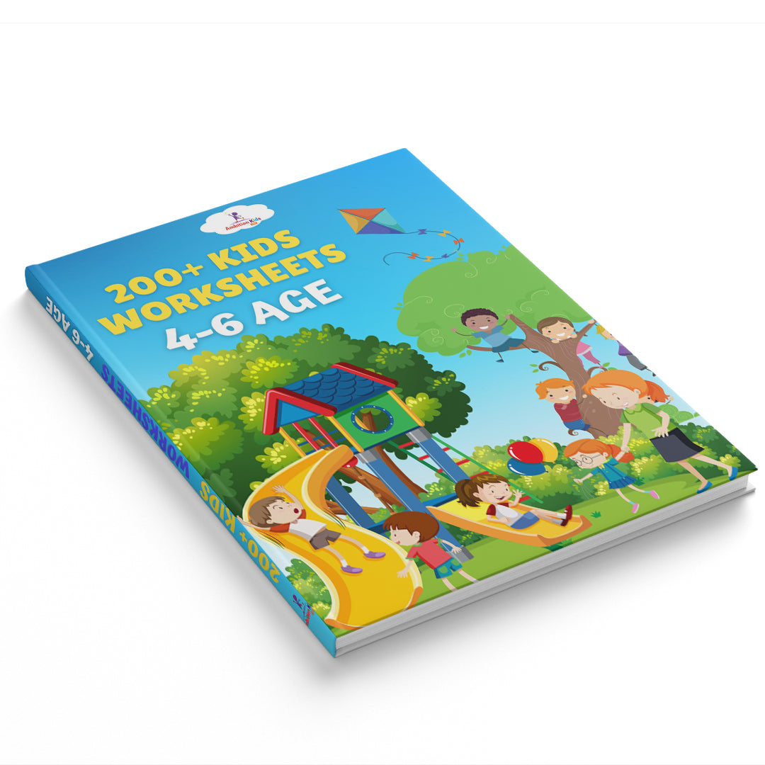 LKG & Brain Booster Combo + 200+ Worksheets (4–6 Yrs)