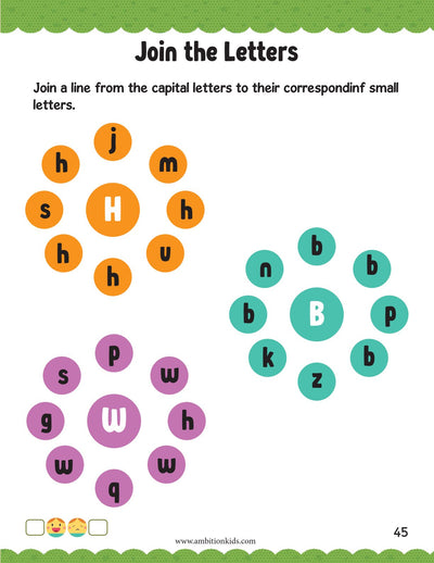 LKG Worksheets | 92 English Fun Learning Pages | Hard Copy