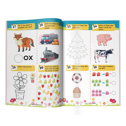 LKG & Brain Booster Combo + 200+ Worksheets (4–6 Yrs)