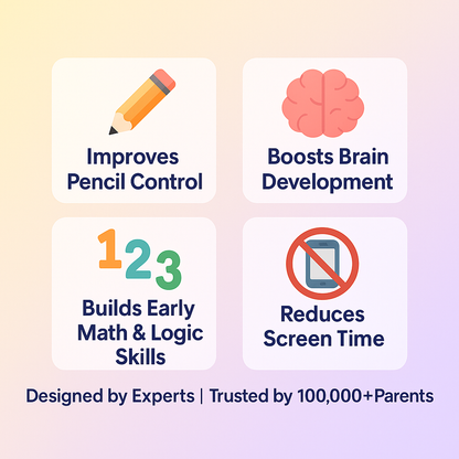 Lkg & Brain Booster Worksheets (4 Books)