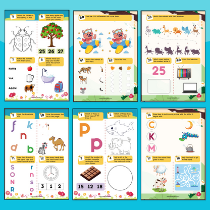 Age 4+ Brain Booster Worksheets (350+ Activities)