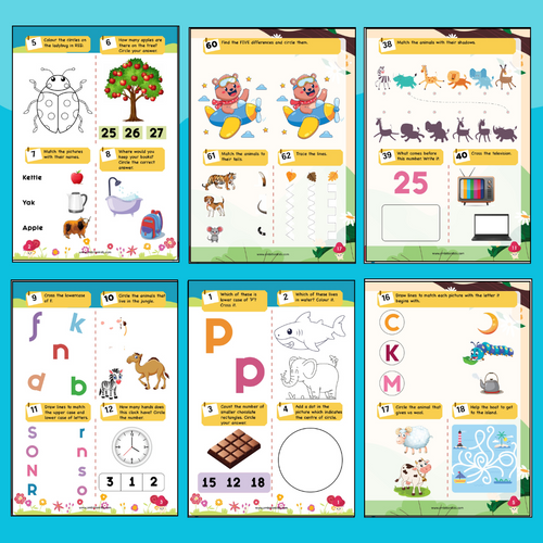 Brain Booster Worksheets For Kids 3 to 5 Age