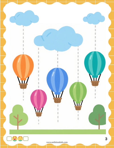 Pre-Nursery Pattern Writing & Logical Reasoning Printable Worksheets