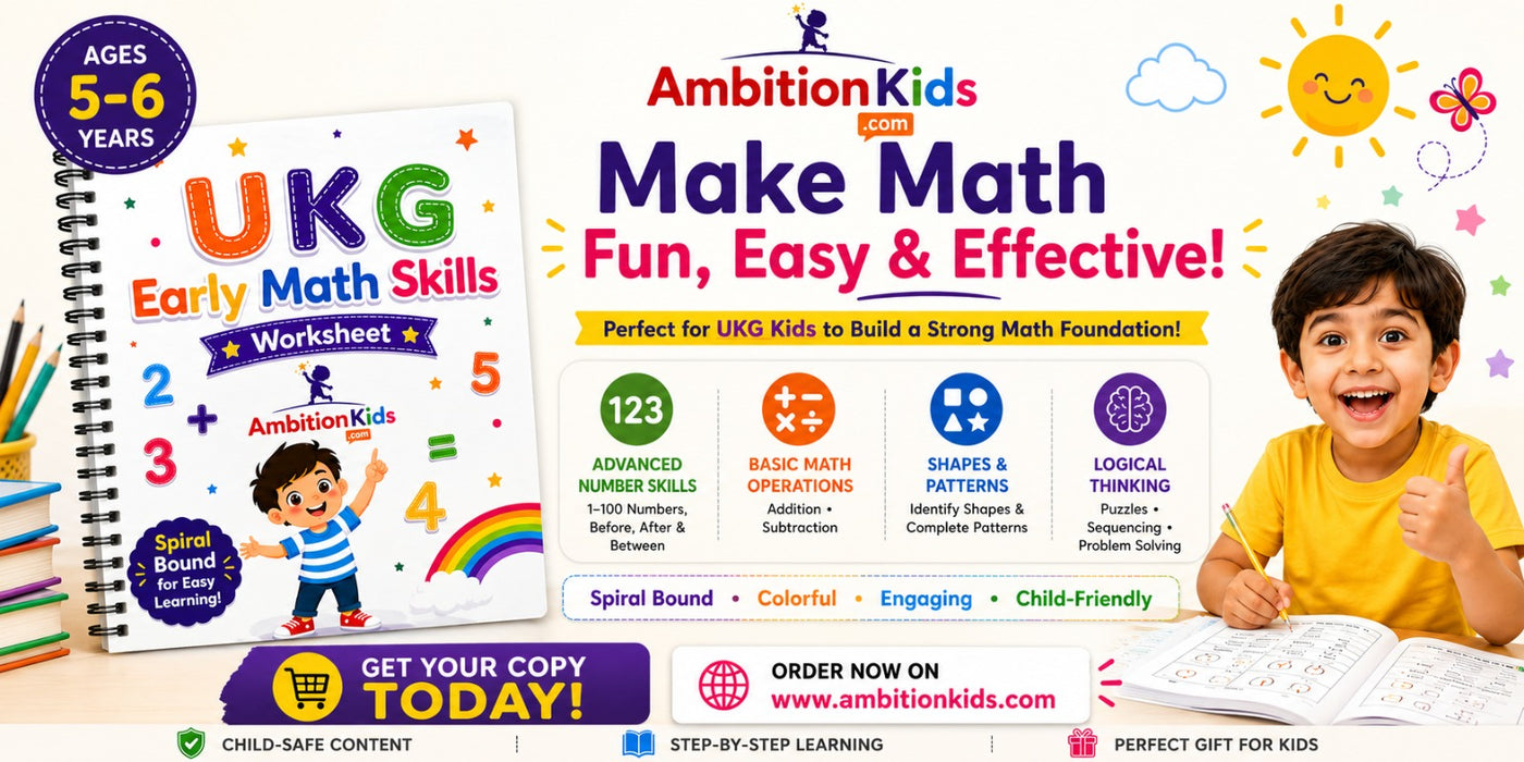 Maths Activity Books - UKG(5-6)
