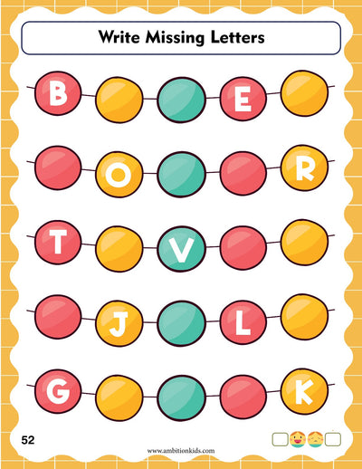Pre-Nursery English Printable Worksheets | Alphabet & Picture Activities | Hard Copy