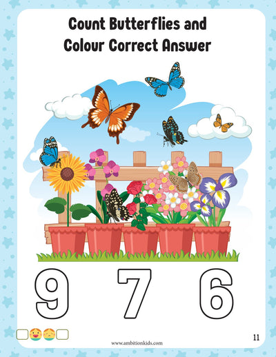Nursery Worksheet Printable | EVS, Math, English & Coloring | 318 Pages