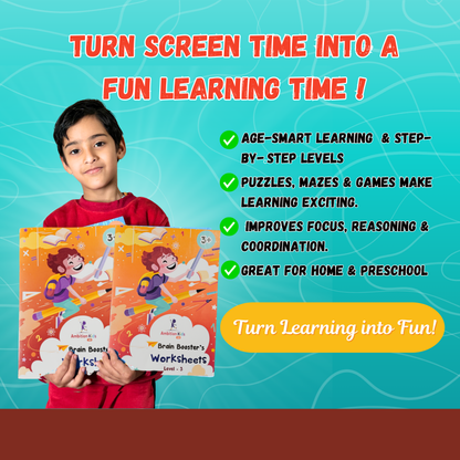 Age 3+ Brain Booster Worksheets (350+ Activities)