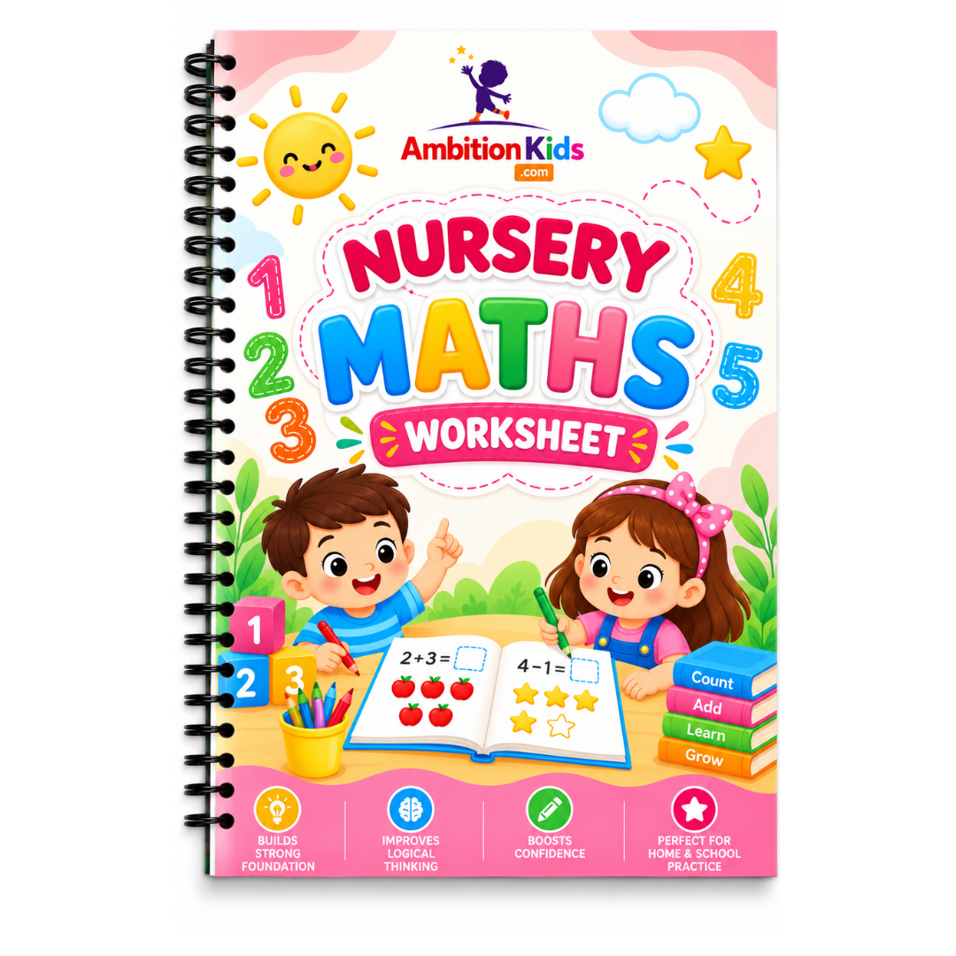 Nursery Math & Numeracy Loose Worksheets | (Age 3+)