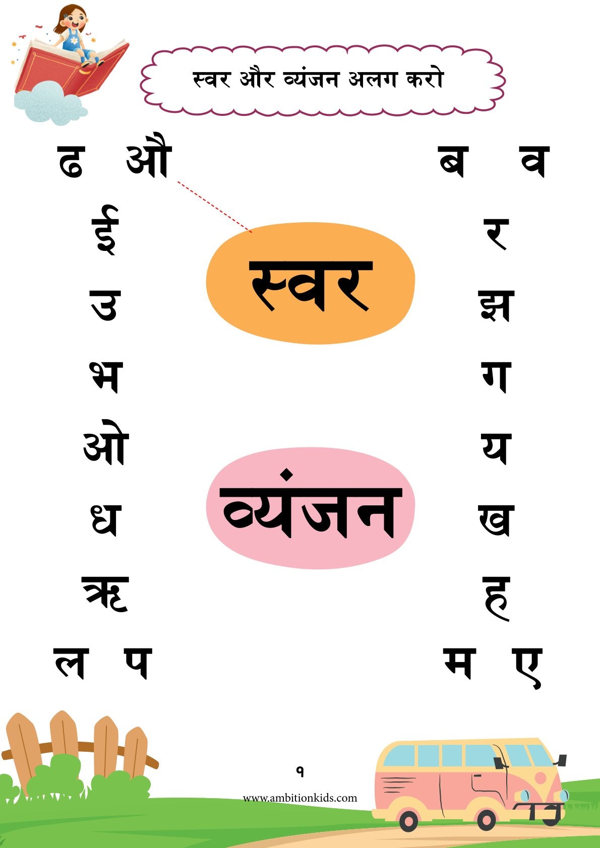 Hindi Worksheets Combo Pack (Part 1 & Part 2) for Nursery, LKG, UKG & Class 1 Kids