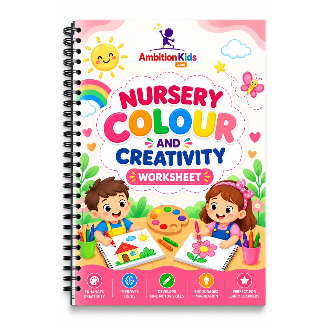 Nursery Art & Creativity Loose Worksheets | Coloring Sheets (Age 3+)