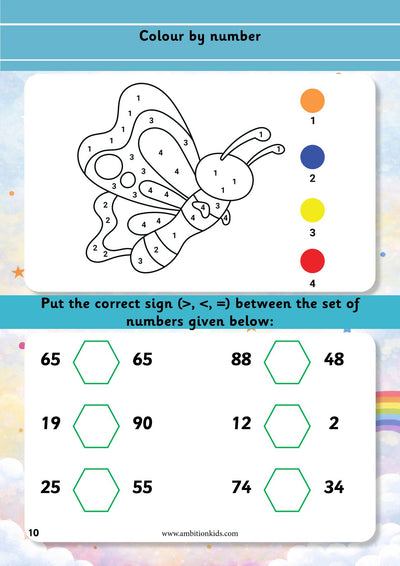 UKG Early Math Skills Worksheet | Preschool Math Learning Book for Kids Age 5-6 Years