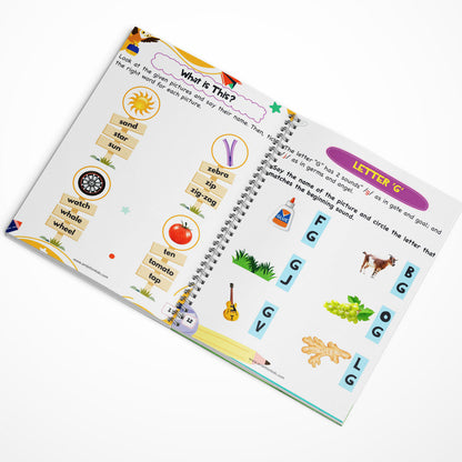 Phonics 4-Book Set – Vowels, A–Z Sounds, Blends & Word Families