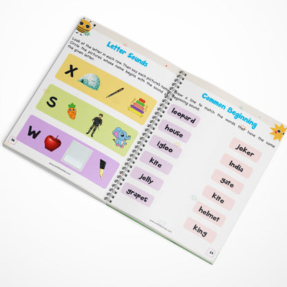 Phonics 4-Book Set – Vowels, A–Z Sounds, Blends & Word Families