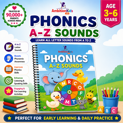 A–Z Sounds Phonics Ambition Kids Worksheets for Age 3–6 Years