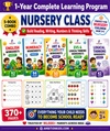 Nursery  Printable Worksheet| EVS, Math, English, Art & Pattern| Hard Copy