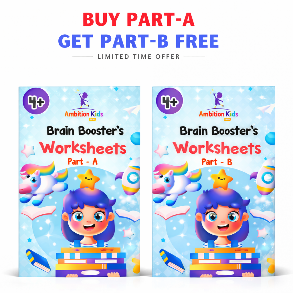 Age 4+ Brain Booster Worksheets (350+ Activities) - Buy 1 Get 1 Free