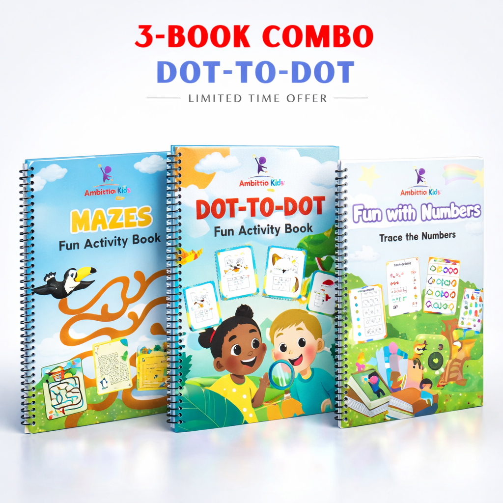 Dot-to-Dot, Mazes, & Fun with Numbers (Age 3-6)