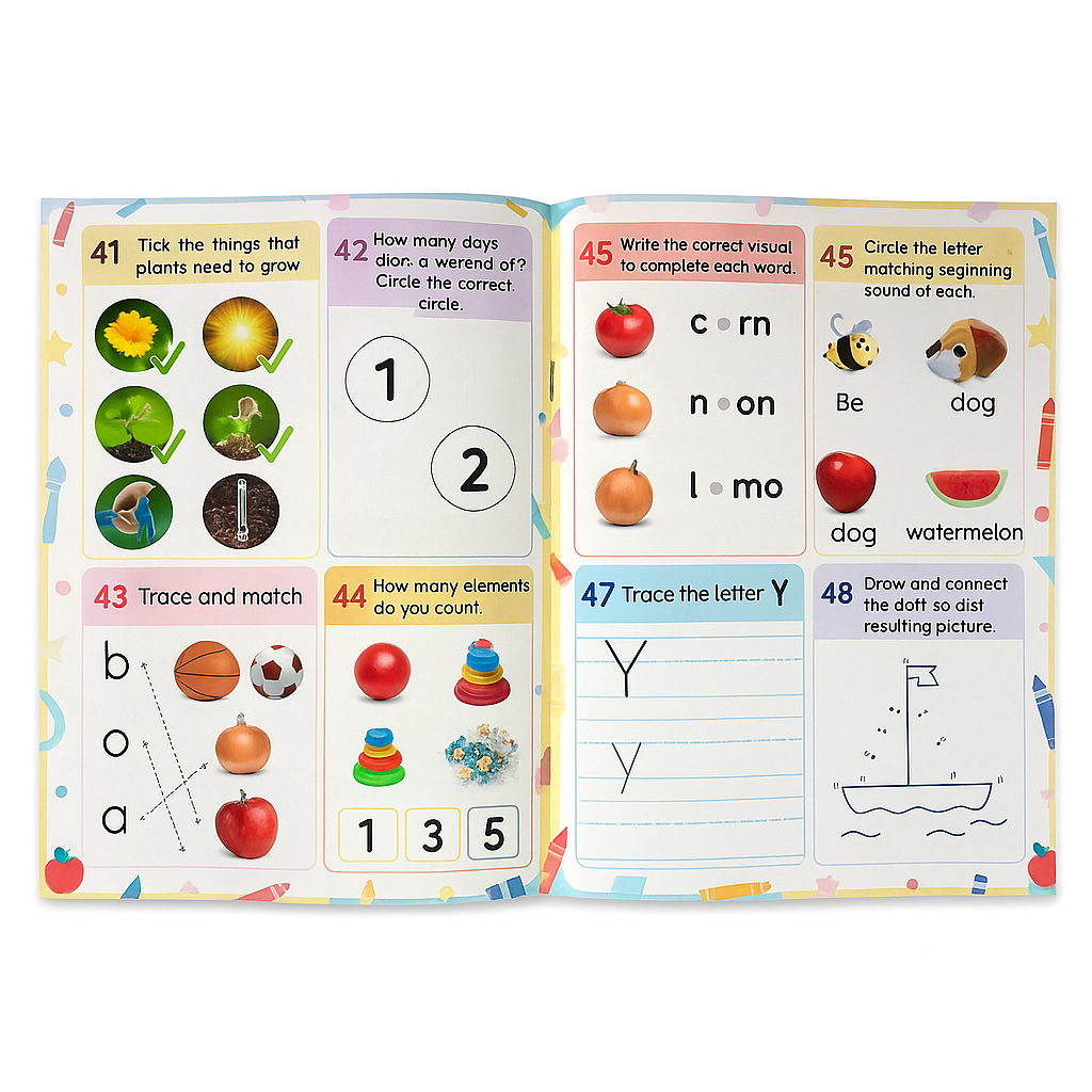 Nursery & Brain Booster Worksheets (4 Books)