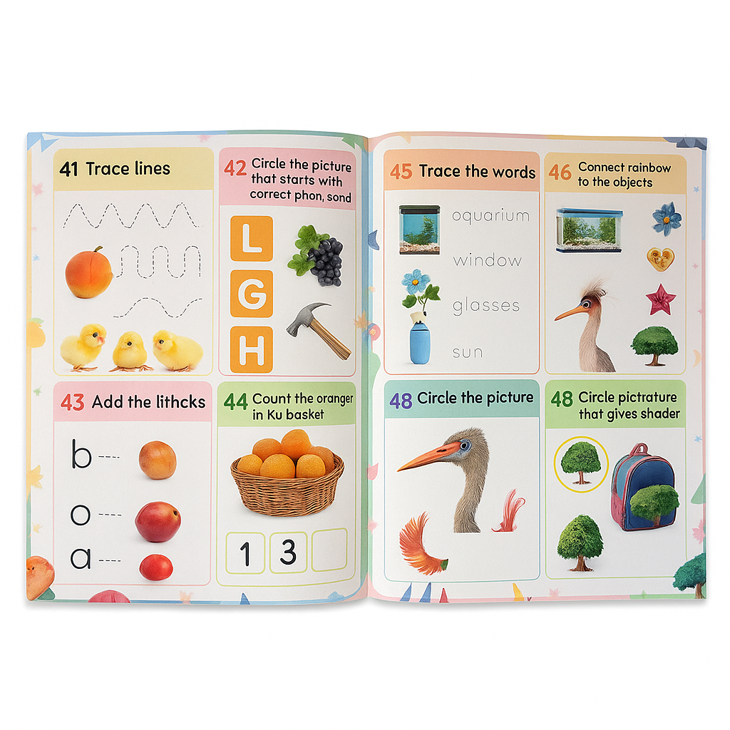 Nursery & Brain Booster Worksheets (4 Books)