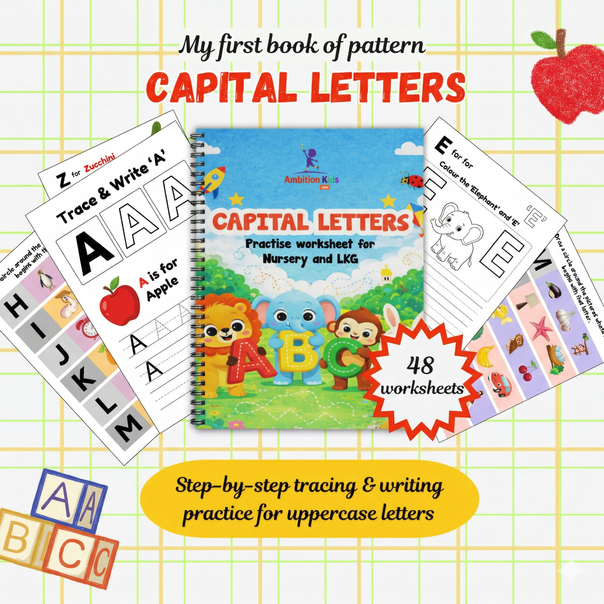 🎁2 #Free Capital Letters Writing Book