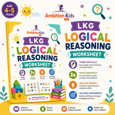 LKG Loose Worksheets | Logical Thinking Fun Brain-Boosting 42  Worksheets
