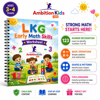 LKG Early Math Skills Worksheets | Math Learning Book for Kids Age 3-4 Years