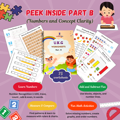UKG Hard Copy Kids Worksheets - Ambition Kids